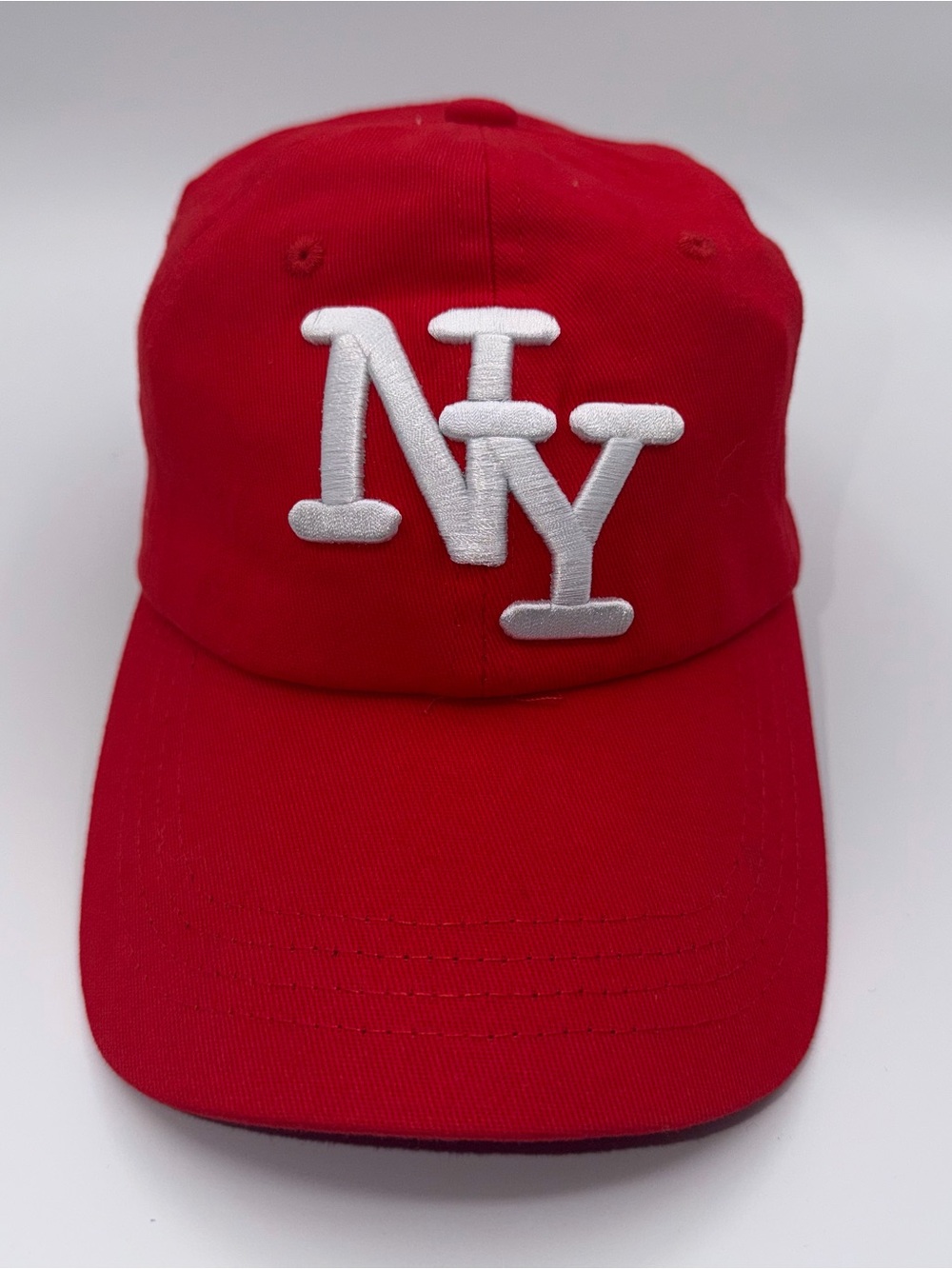 New York City Hat Cap Adjustable Back Big Apple Red Casual Walking Unbranded